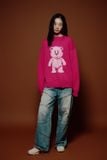 Áo Len ADLV Distressed Bear Knit Pink 