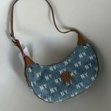  Túi Xách MLB Classic Monogram Vintage Denim Hobo Bag NY Yankees - 3ABQMV55N-50BLL 