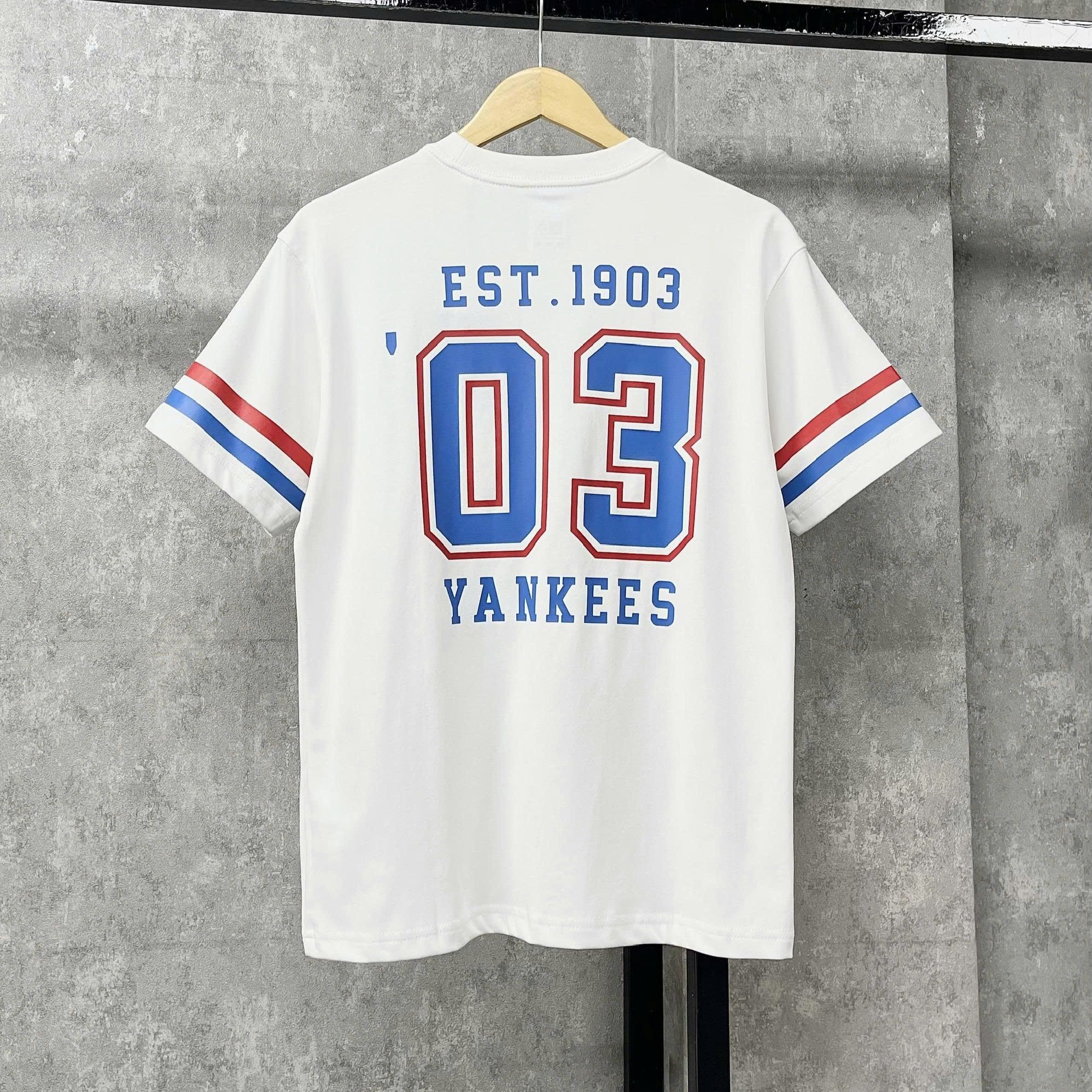  Áo Thun New Era - [Unisex] NY Yankees EST.1903 Blue Red Line T-Shirt 