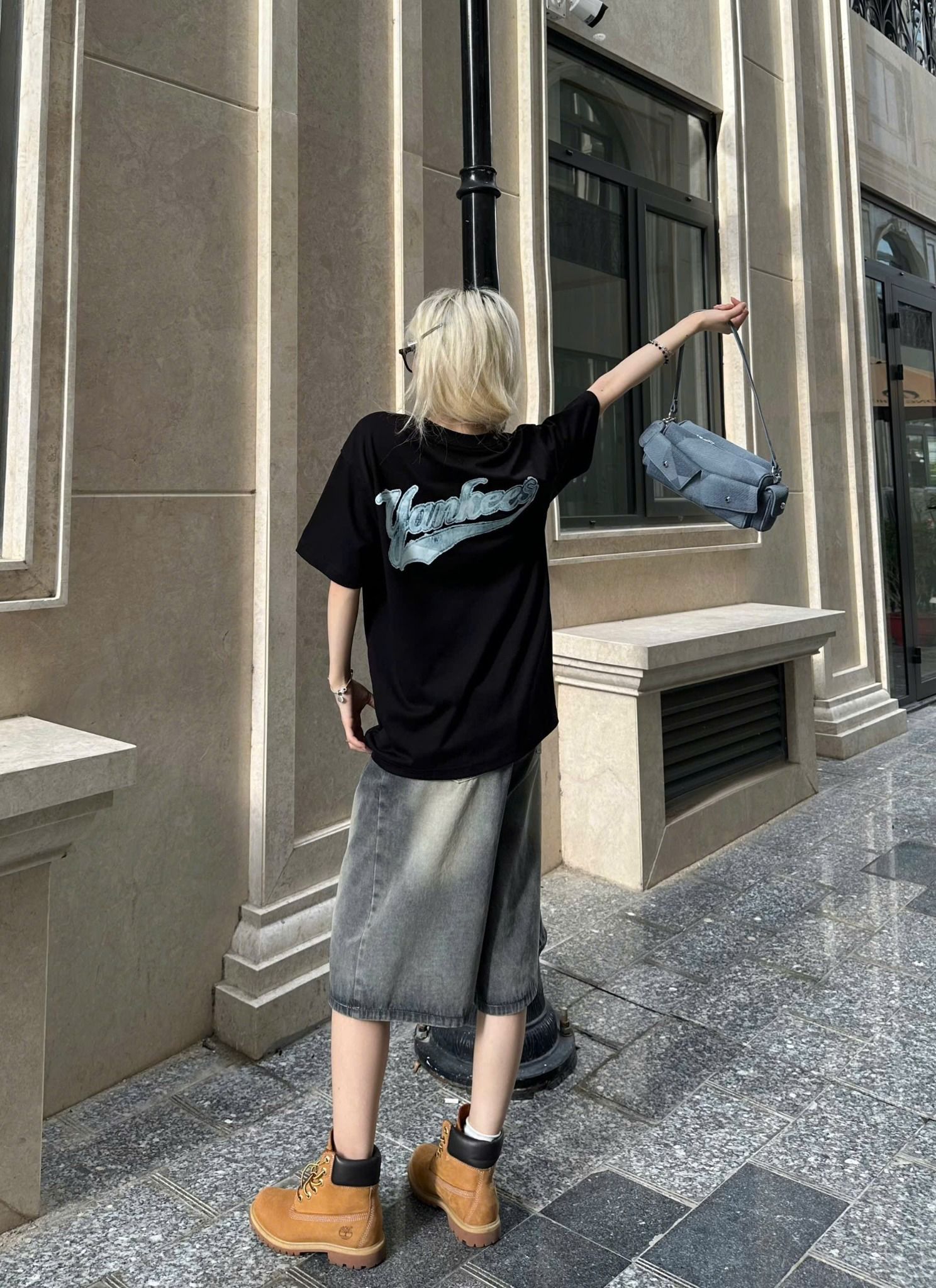  Áo Thun New Era - [Unisex] NY Yankees Like Denim Logo Black - 17784546 