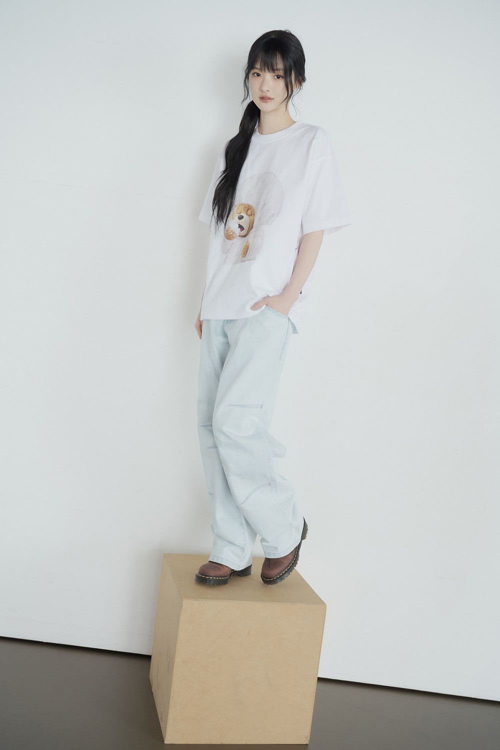  Áo thun ADLV - Acmé de la vie  AC Bear Baby Face Snow 