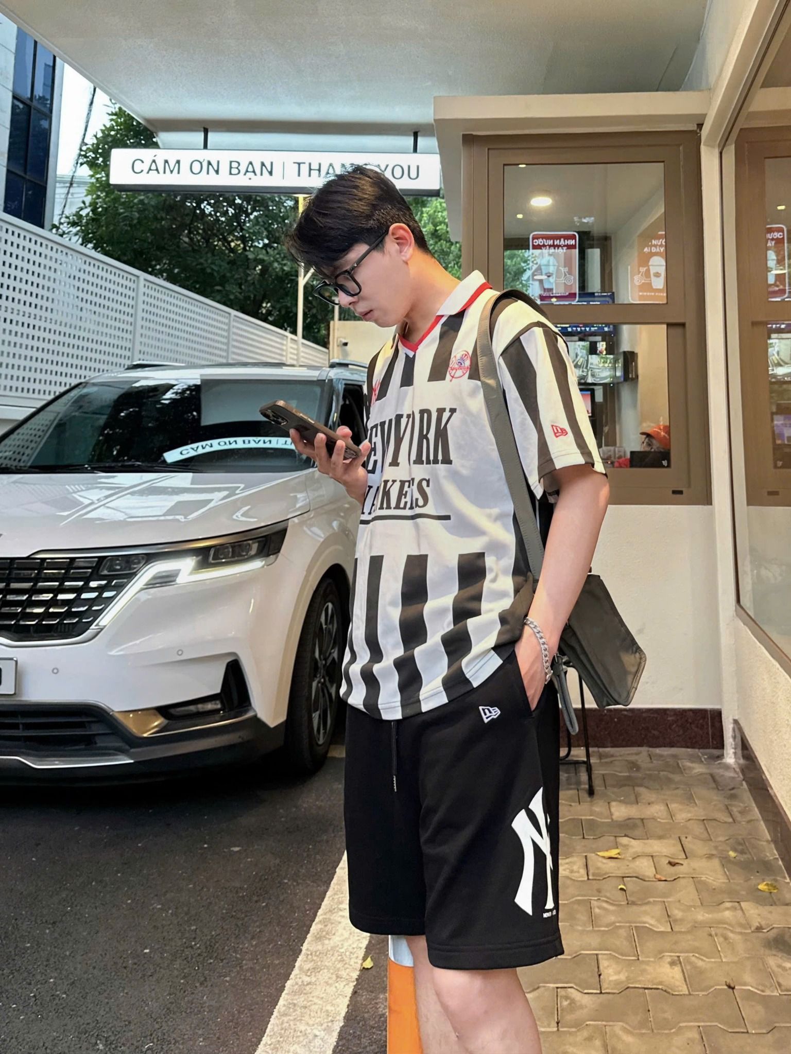  Áo Thun Polo New Era - [Unisex] NY Yankees Jersey 99 Stripe - 13920839 