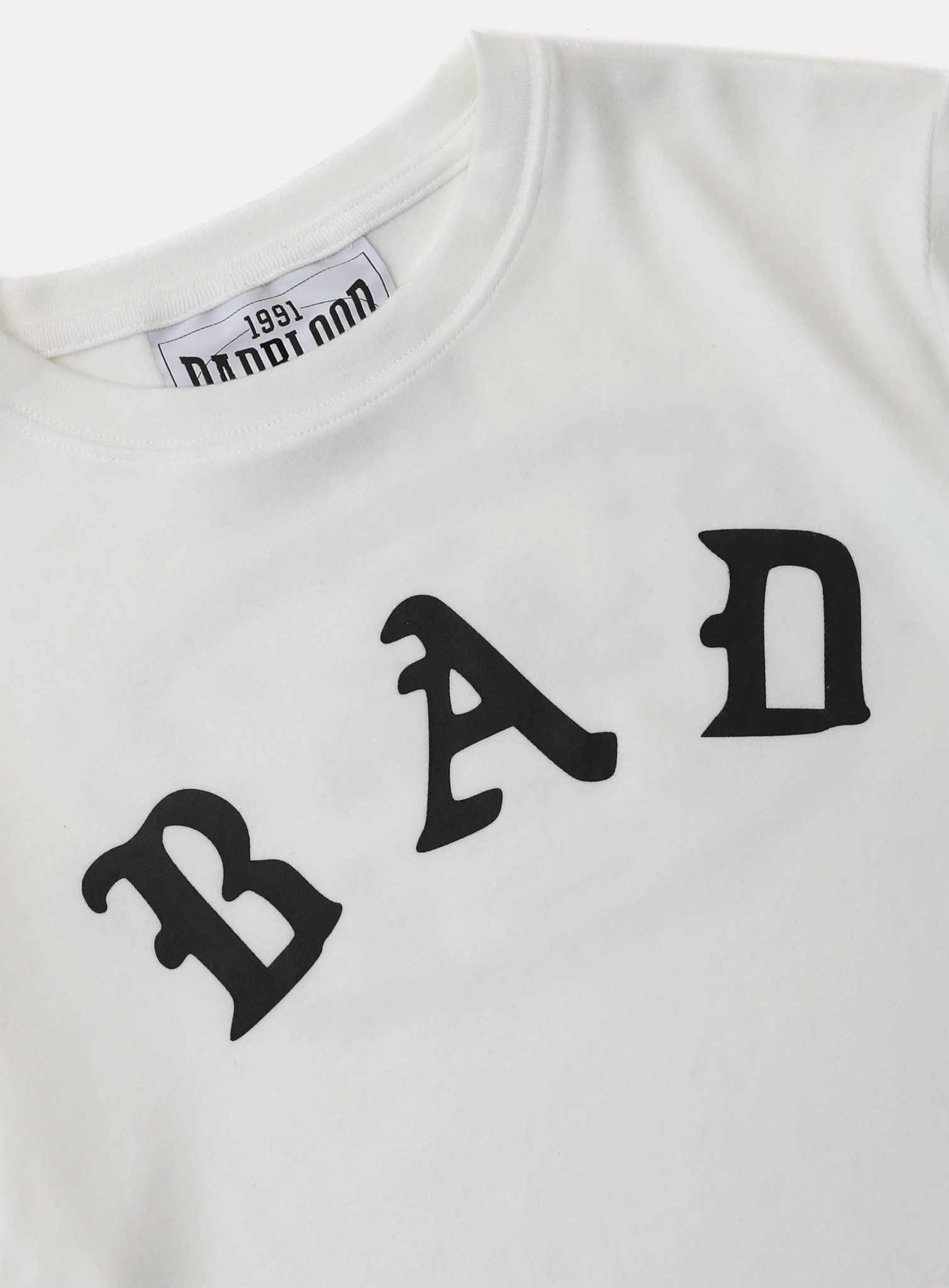  Áo Thun [Unisex] Badblood - [w-tee25-039] Mystic Logo Jersey Short Sleeve Slim Fit White 