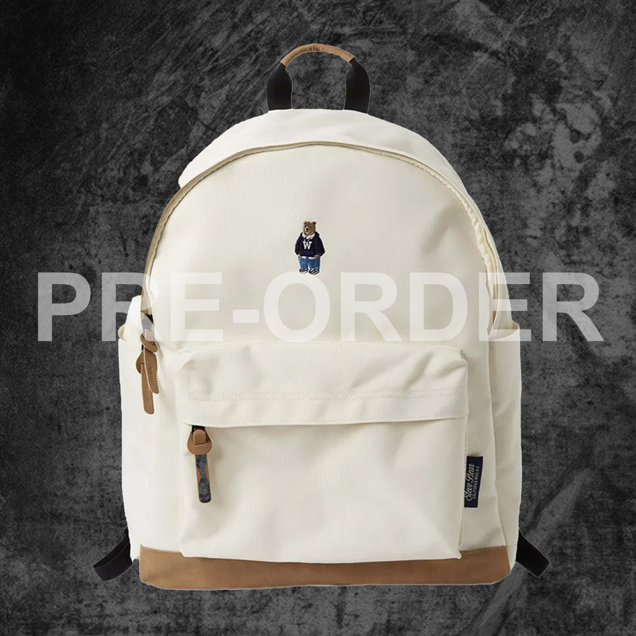  Balo Whoau Korea - Steve Essential Backpack White - WHBGF2371A 