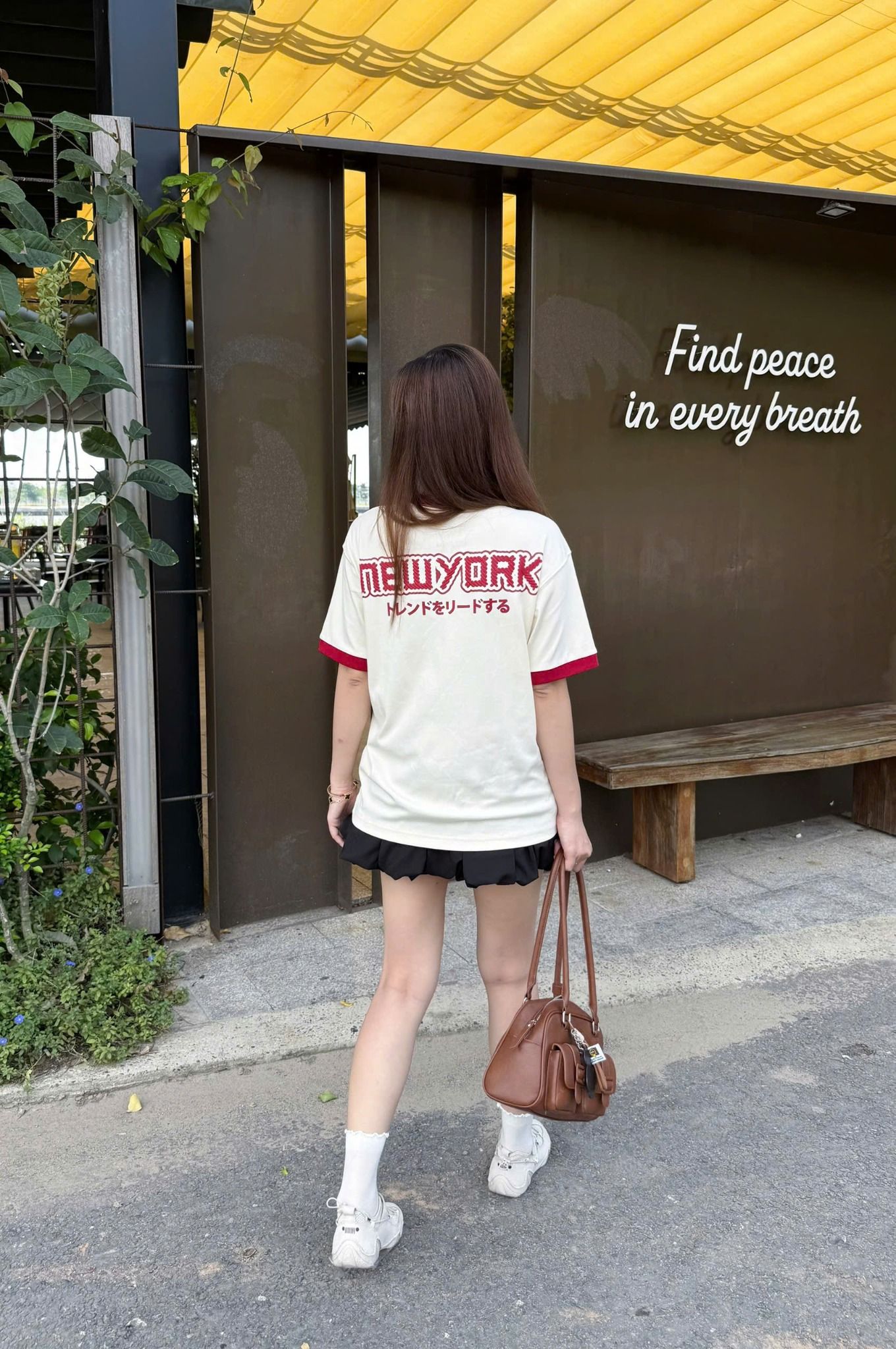  Áo Thun New Era - [Unisex] NY Yankees Japan Words Cream - 14422491 