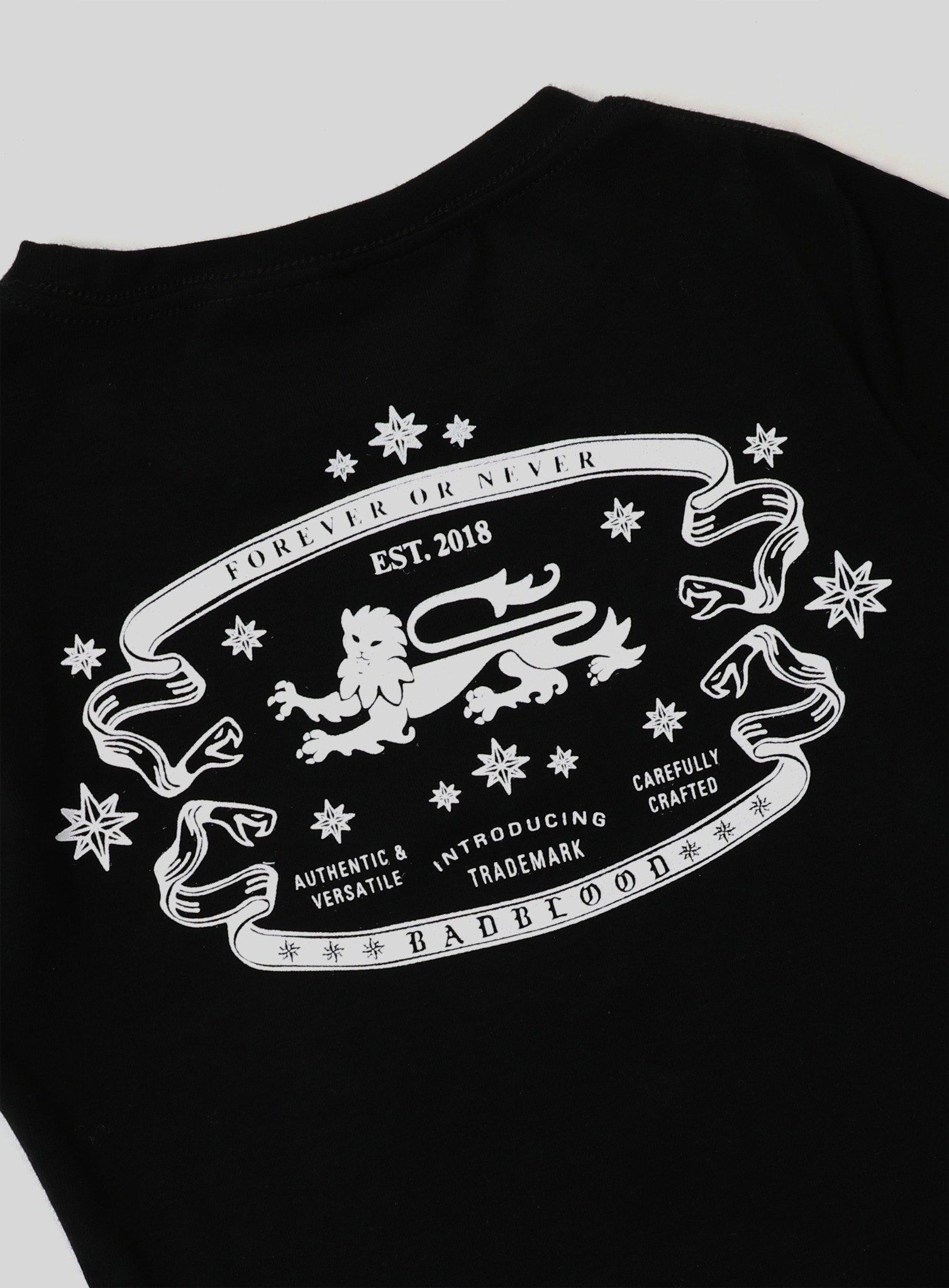  Áo Thun [Unisex] Badblood - [w-tee25-040] Mystic Logo Jersey Short Sleeve Slim Fit Black 