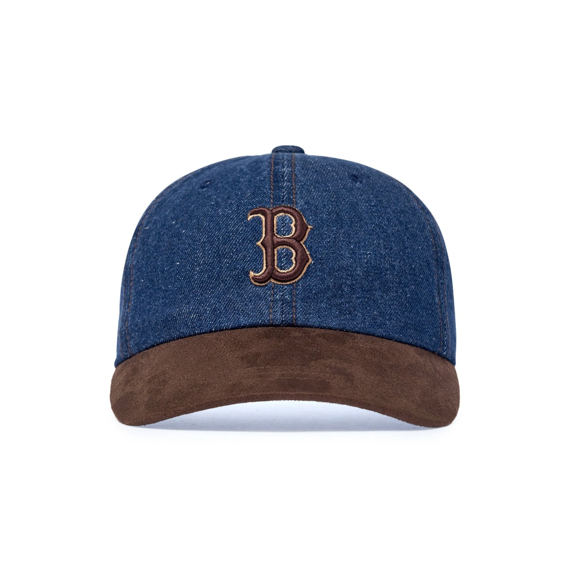  Nón MLB Korea - [Unisex] Denim Suede Unstructured Ballcap - 3ACPB125N-43NYS 