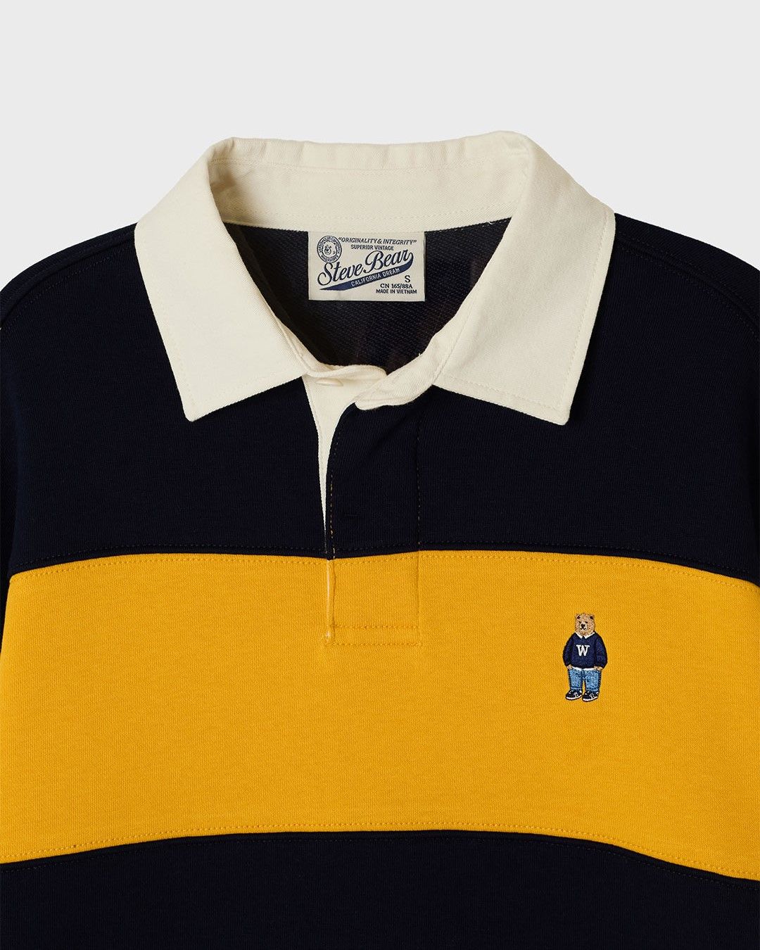  Áo Sweater WHOAU - Steve Rugby Sweatshirt Yellow - WHMAF4922U 