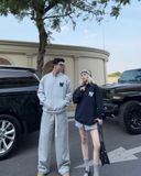  Áo Sweater Zip New Era - [Unisex] Bear EST.1903 NY Gray 