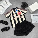  Áo Thun Bóng Đá ADIDAS [Nữ] Kẻ Sọc Đen 