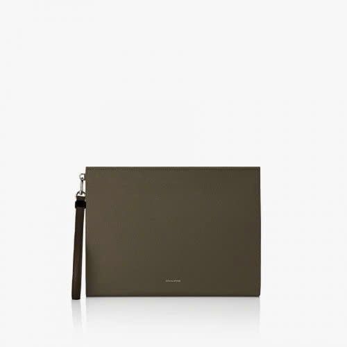  Túi Cầm Tay FindKapoor - Clutch 32 Saffiano - Khaki 