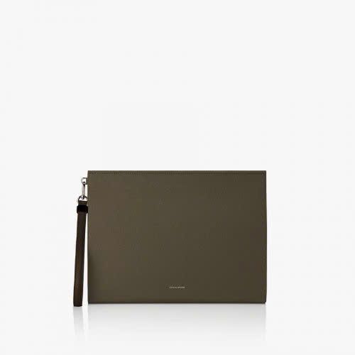  Túi Cầm Tay FindKapoor - Clutch 32 Saffiano - Khaki 