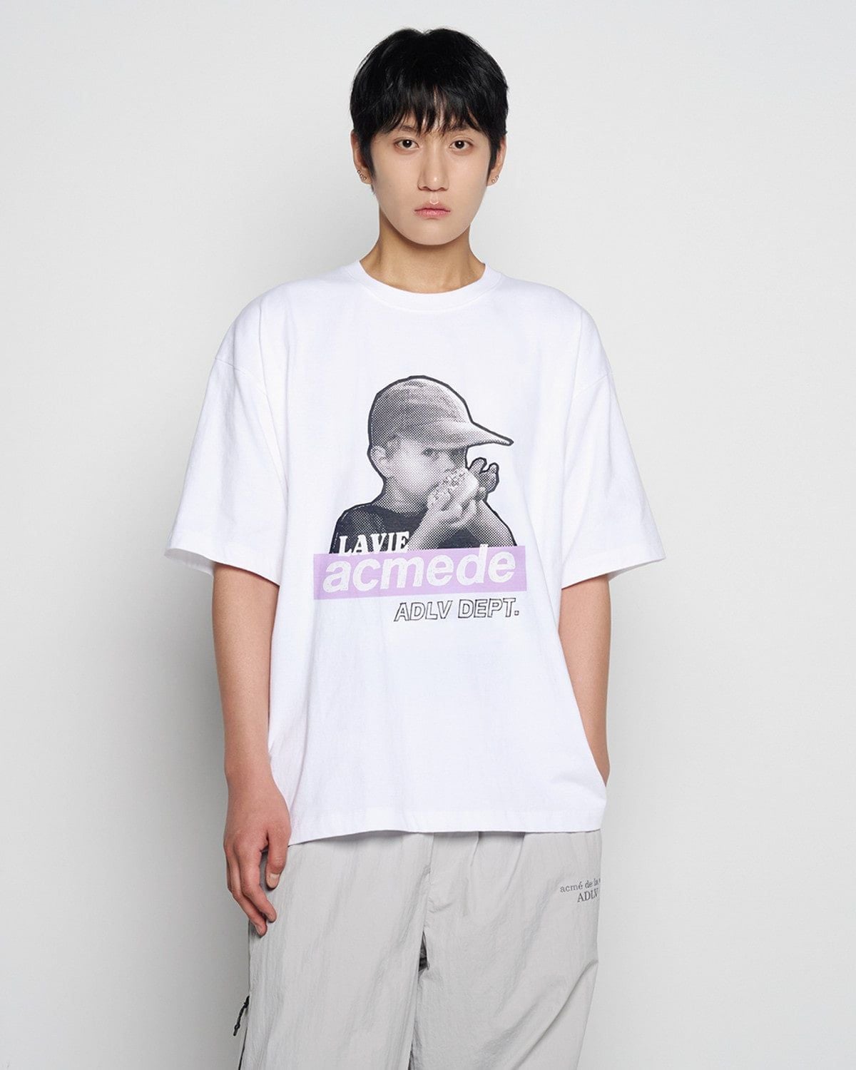  Áo thun ADLV [Unisex] - Acmédelavie Halftone Box Cap Boy 