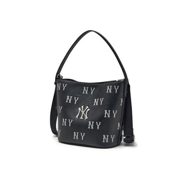 Túi Xách MLB - Classic Monogram Embossed Bucket Bag New York Yankees - 3ABMME16N-50BKS