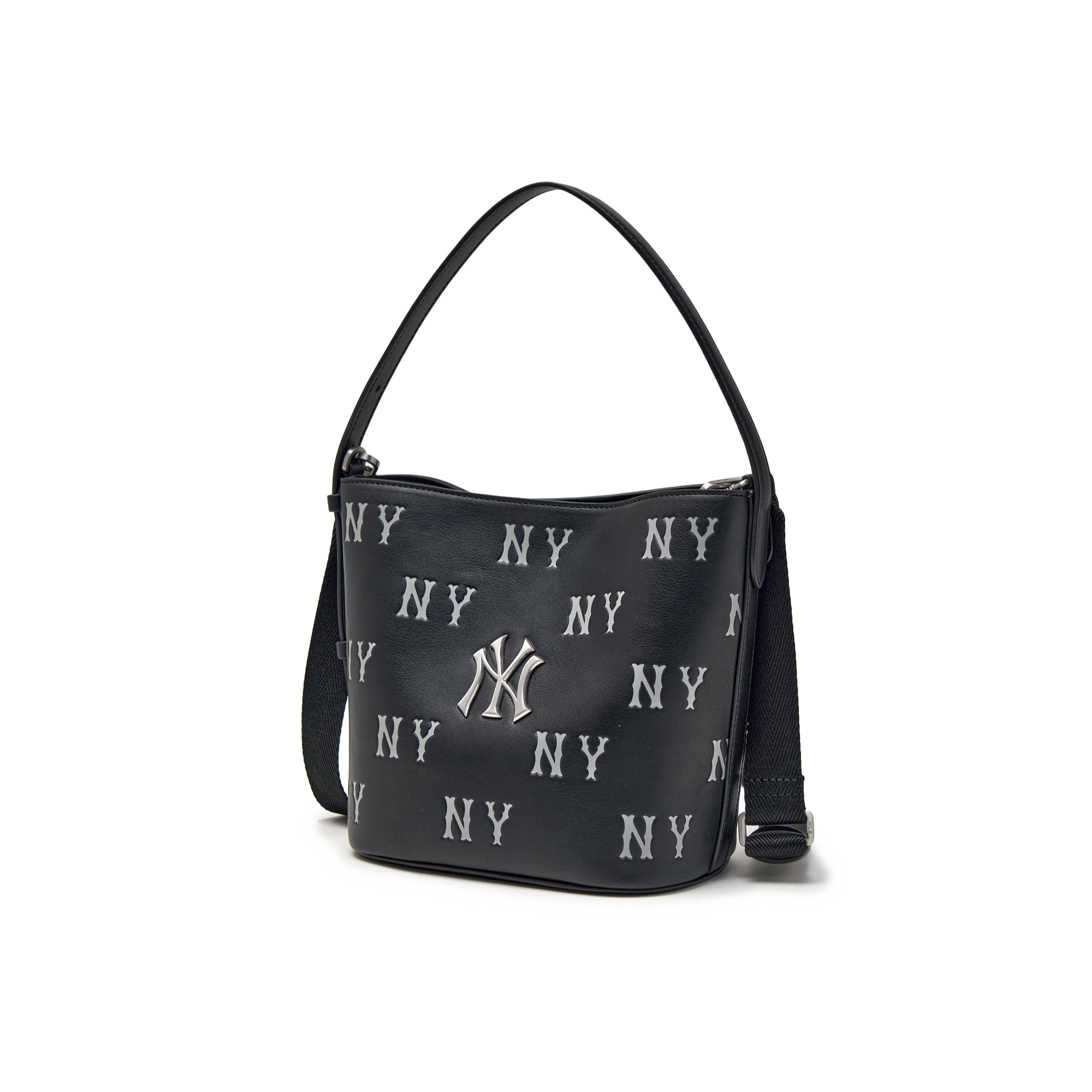  Túi Xách MLB - Classic Monogram Embossed Bucket Bag New York Yankees - 3ABMME16N-50BKS 