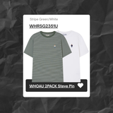  Set Áo Thun WHOAU Steve Pin Stripe - WHRSG2351U 