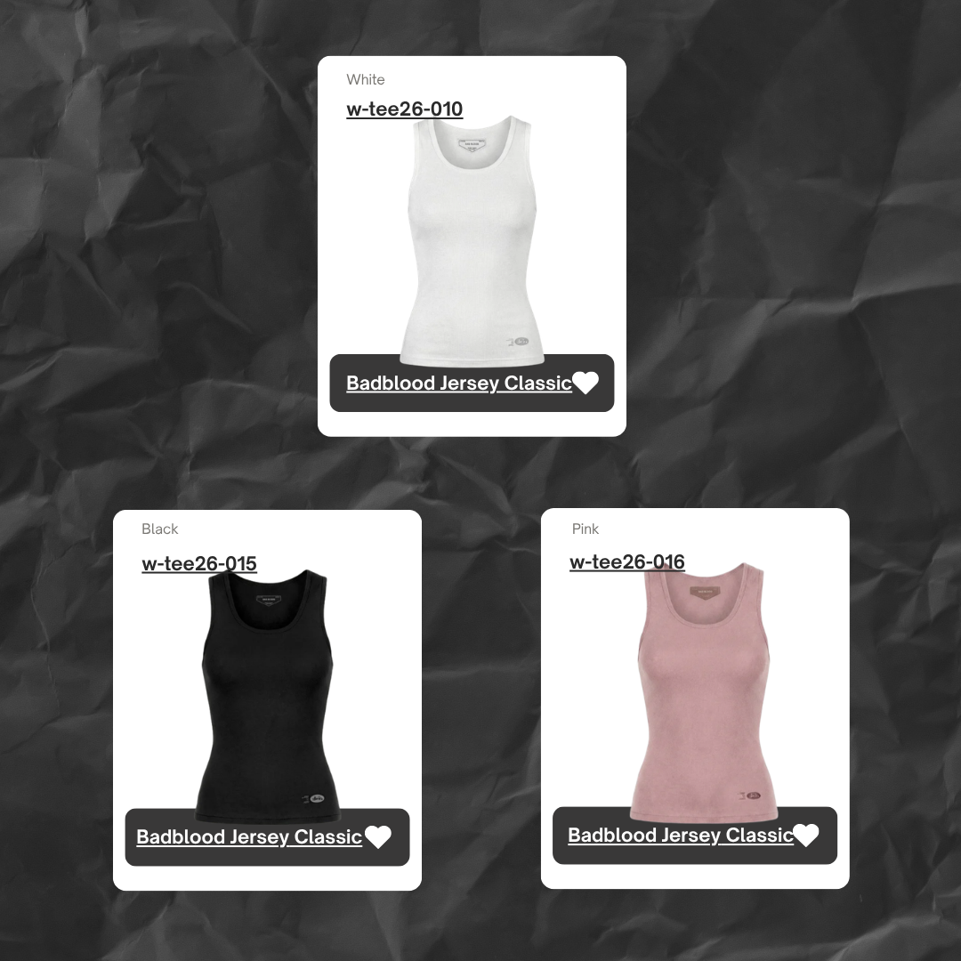  Áo Tanktop [Nữ] Badblood - BS Cotton Jersey Classic 