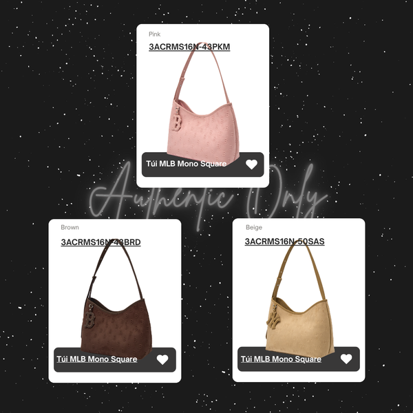  Túi Xách MLB - Monogram Feminine Charm Square Crossbody Bag - 3ACRMS16N 