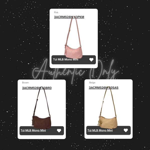 Túi Xách MLB - Monogram Feminine Charm Mini Crossbody Bag - 3ACRMS26N 
