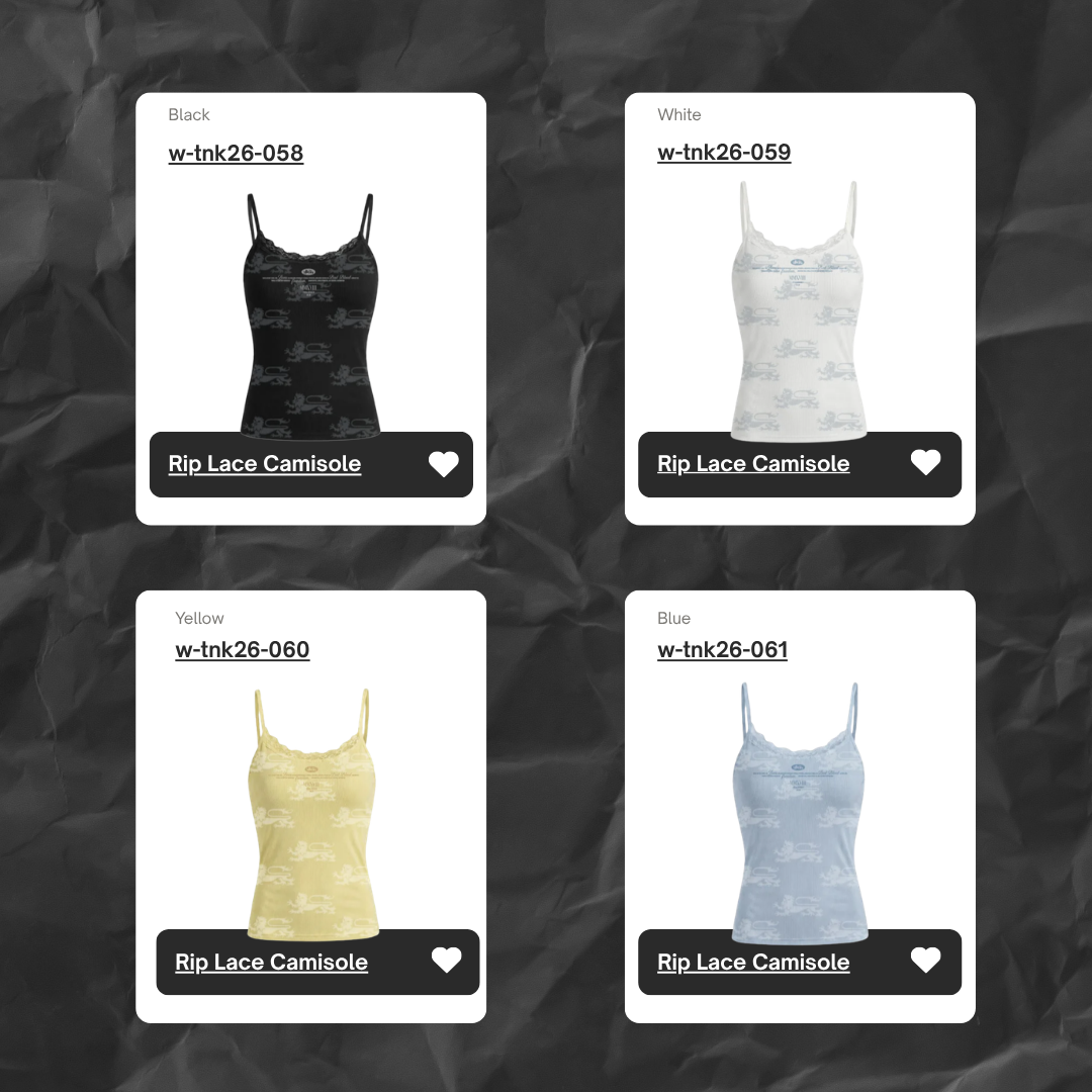  Áo Hai Dây [Nữ] Badblood - Cotton Rip Lace Camisole 