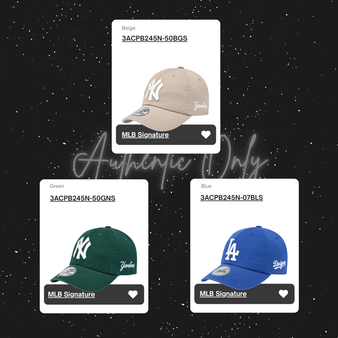  Nón MLB Korea - Signature Unstructured - 3ACPB245N 