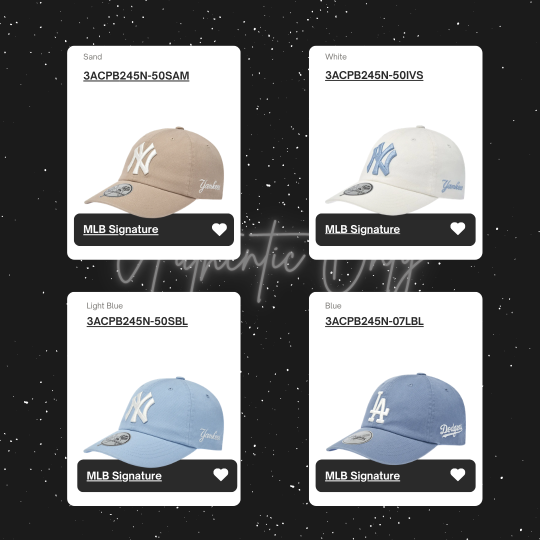  Nón MLB Korea - Signature Unstructured - 3ACPB245N 