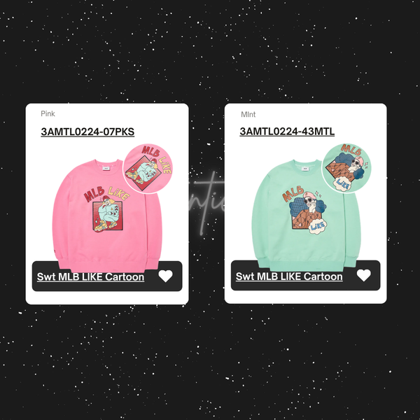 Áo Sweater MLB - LIKE Cartoon Oversized Sweatshirt - 3AMTL0224