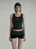  Áo Croptop [Nữ] Badblood - [w-tnk25-006] Beyond Soft Tank 3 Stripe Black 