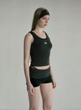  Áo Croptop [Nữ] Badblood - [w-tnk25-006] Beyond Soft Tank 3 Stripe Black 