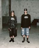  Quần Lửng [Unisex] Badblood - [w-srt25-031] Convex Denim Long Bermuda Pants - Mid Blue 