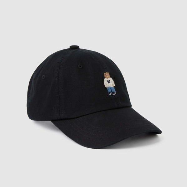  Nón Whoau - [Unisex] Steve Ball Cap Black - WHACE4902A 