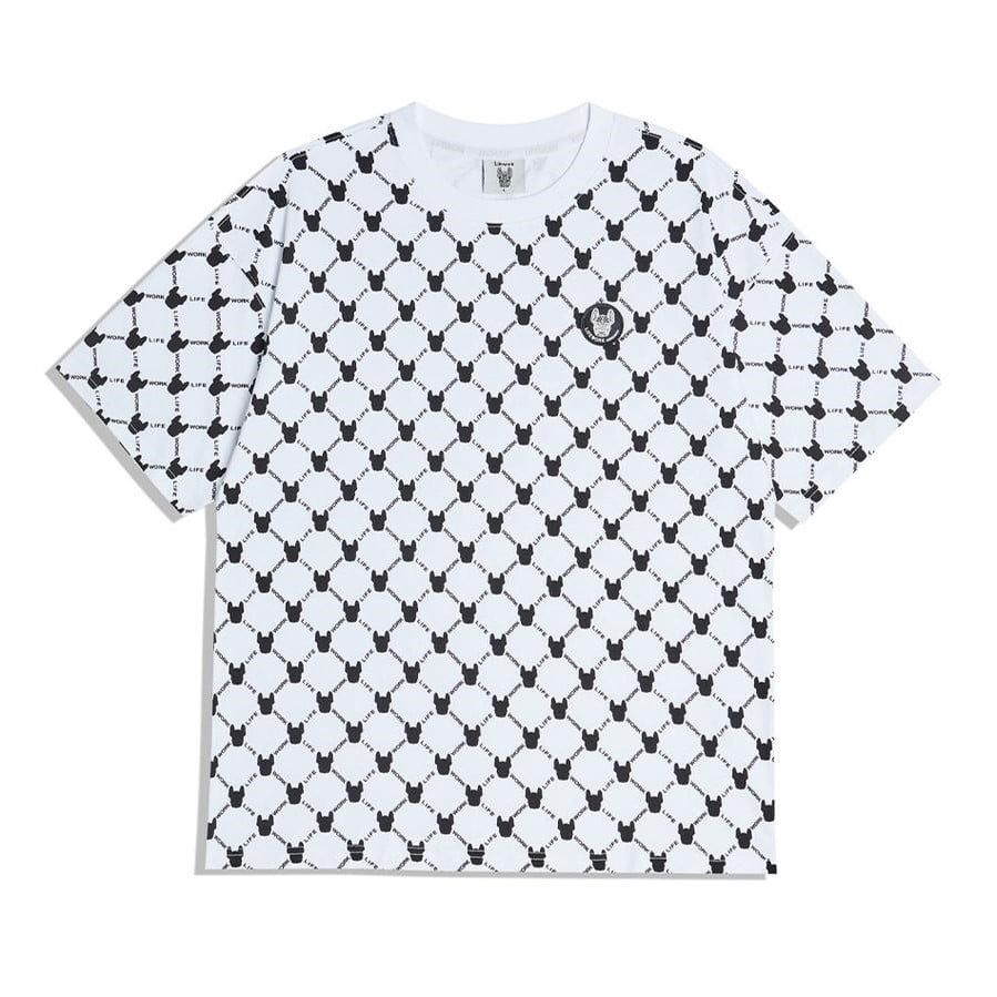  Áo thun Life Work [Unisex] - Monogram Pattern T-Shirt - LW222TS101 