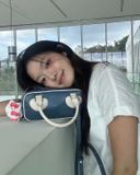  Túi Xách FindKapoor Korea - Heart Block Bag 22 Crinkled Blue 