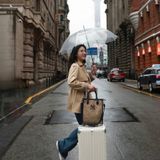  Túi MLB Korea - Monogram Diamond Jacquard Tote Bag New York Yankees Beige - 7ACRMDA3N-50BGS 