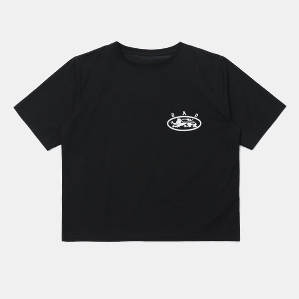 Áo Thun [Unisex] Badblood - [w-tee25-030] Mystic 1/2 Print T-Shirt Slim Fit Black