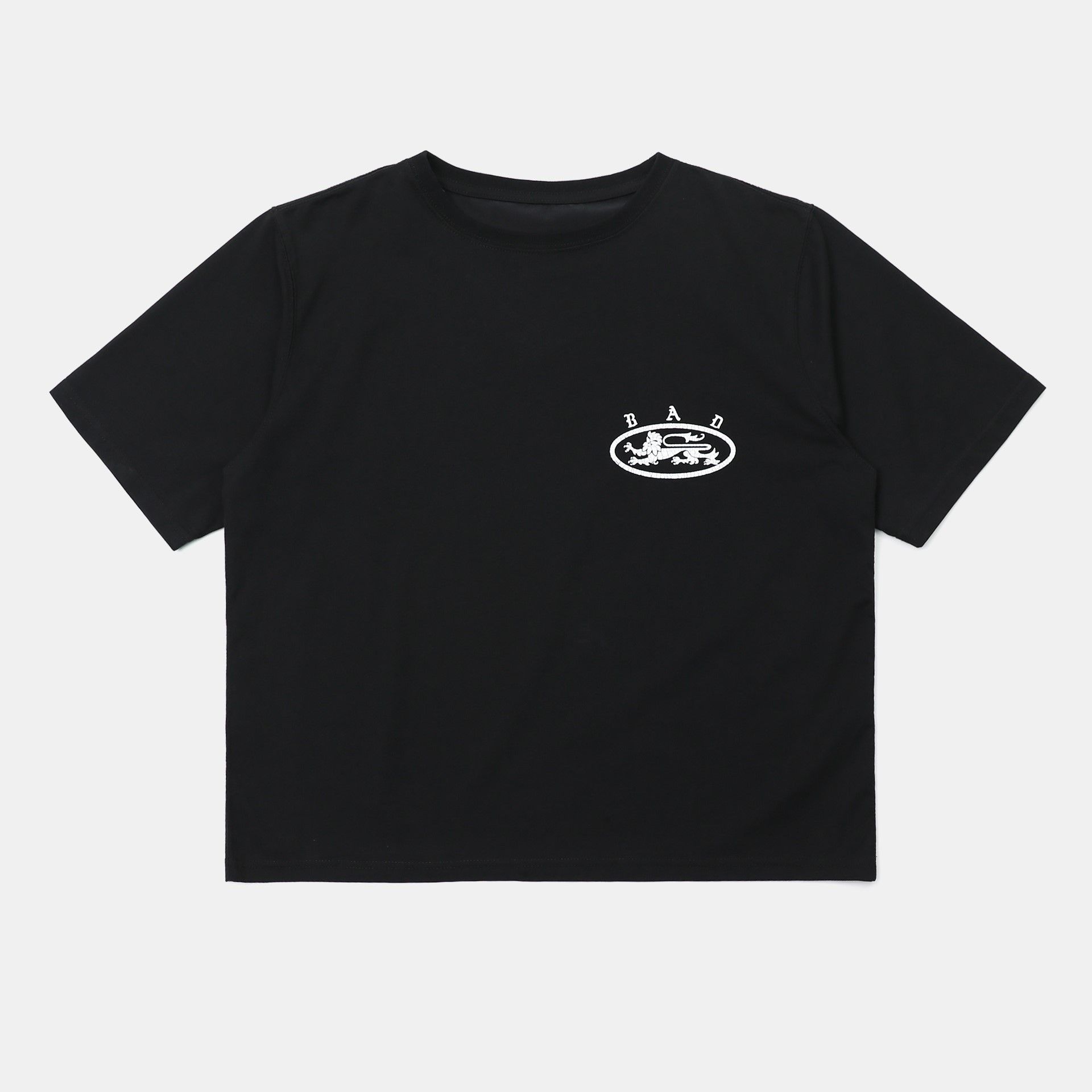  Áo Thun [Nữ] Badblood - [w-tee25-030] Mystic 1/2 Print T-Shirt Slim Fit Black 