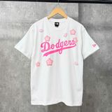  Áo Thun New Era - [Unisex] LA Dodgers Mini Peach Blossom White T-Shirt - 15565226 