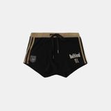  Quần Short [Nữ] Badblood - [w-srt25-012] Vintage Club Boy Shorts - Khaki/Black 