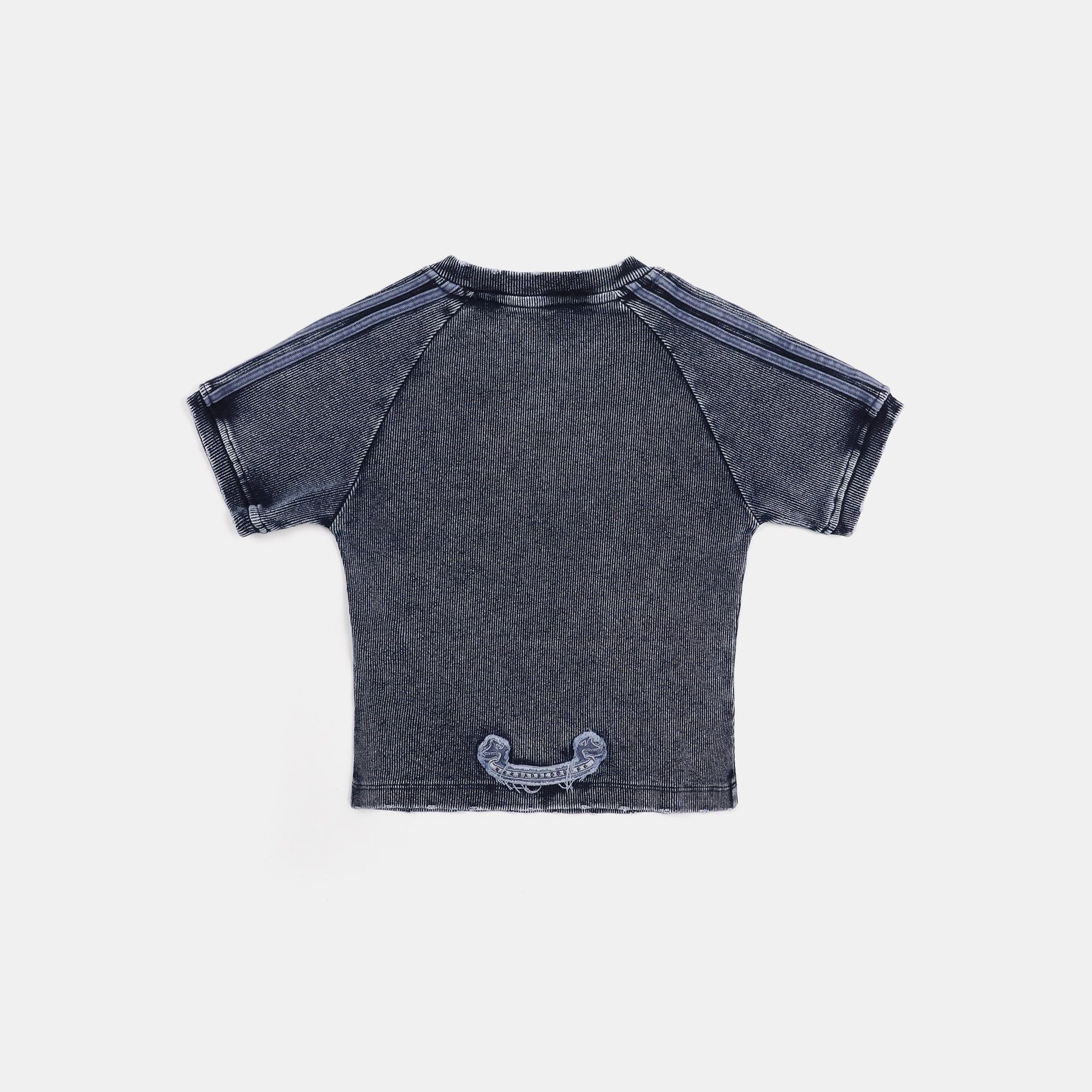  Áo Thun [Unisex] Badblood - [w-tee25-010] Rusty Denim V-Neck T-Shirt Blue 