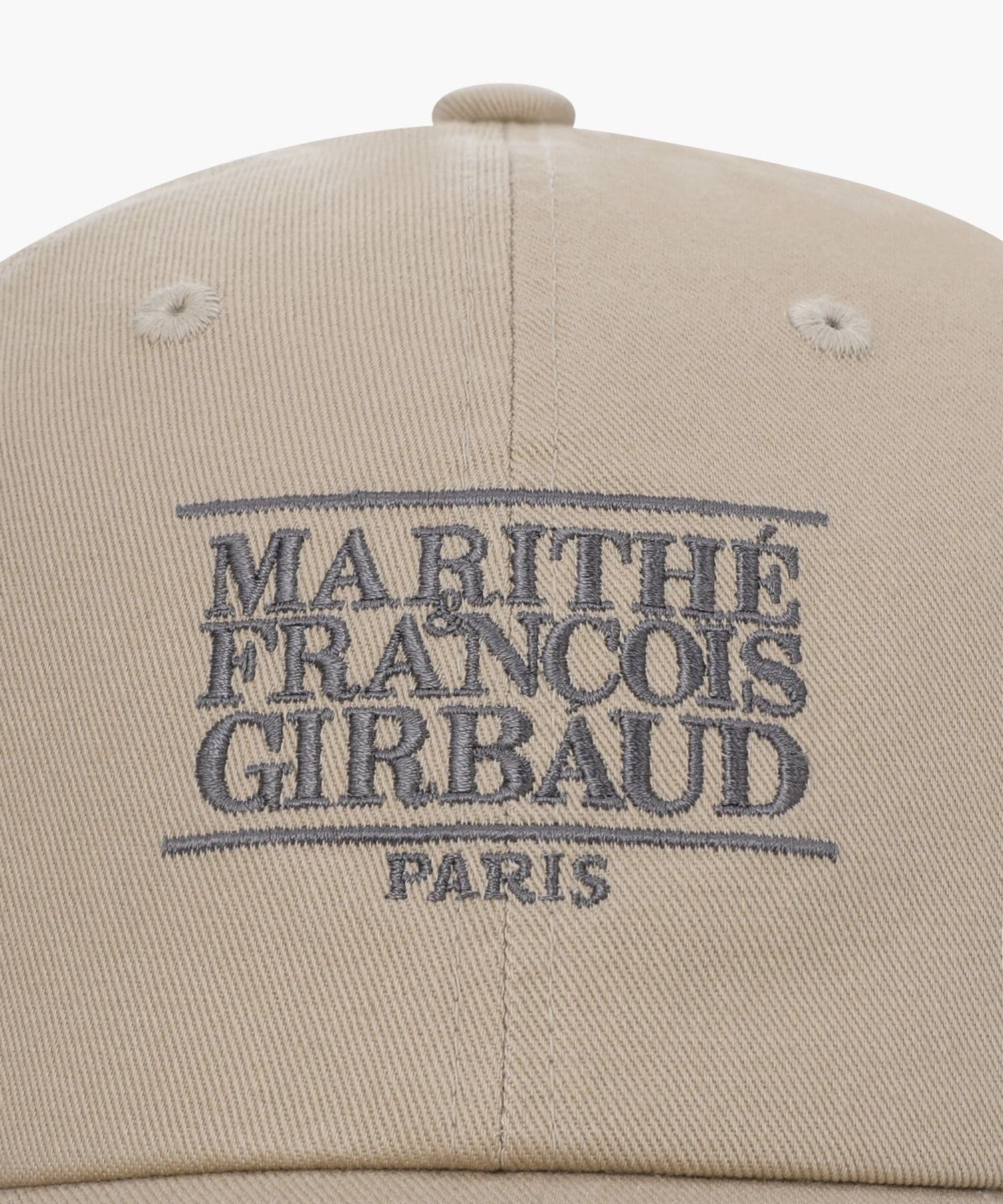  Nón Marithe & Francois Girbaud - Small Classic Logo Cap Dark Beige 