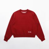  Áo Sweater [Unisex] Badblood - [w-knt24-008] Classic Big Logo Crewneck Sweater - Red 