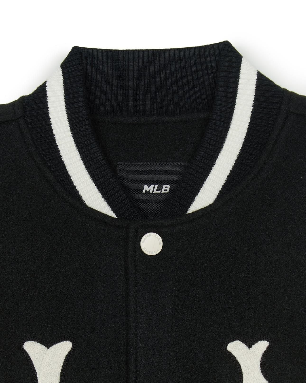  Áo Bomber MLB [Unisex] - Wool Contrast Shoulder Coopers Varsity NY - 3AJPV1546-50NYL 