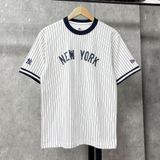  Áo Thun New Era - [Unisex] NY Yankees Baseball Stripe White T-Shirt - 15678454 