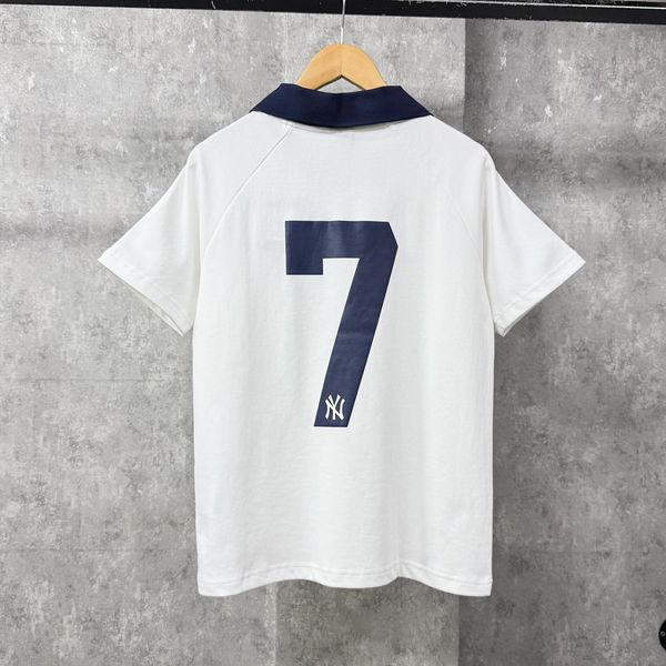  Áo Thun Polo New Era - [Unisex] NY Number 7 White/Navy - 16558906 
