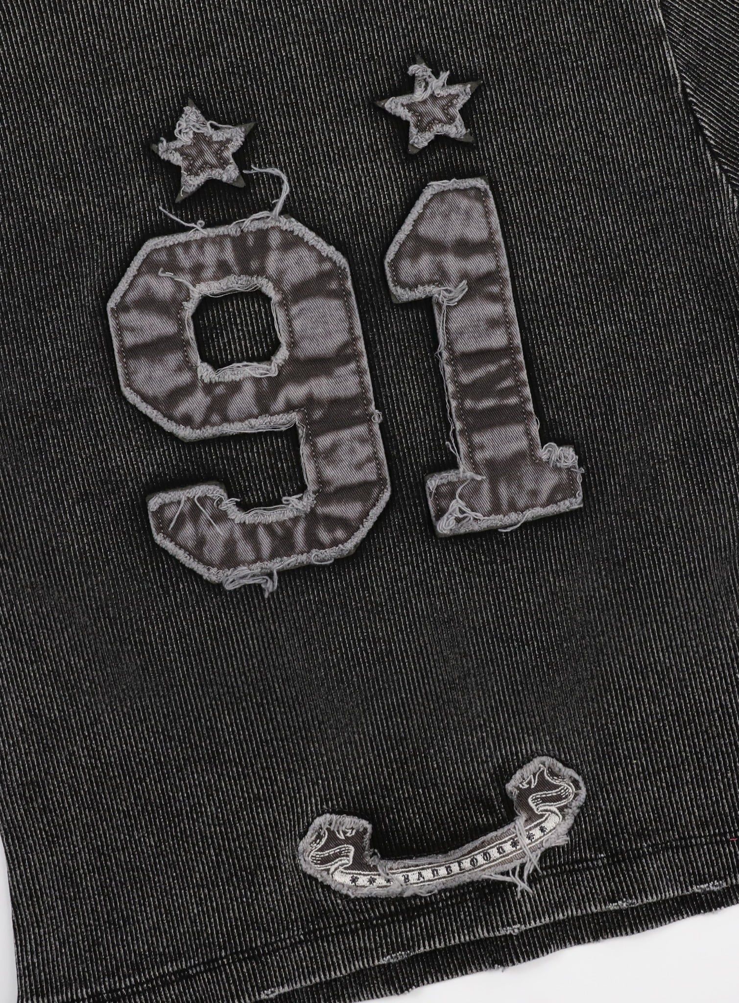  Áo Thun [Unisex] Badblood - [w-tee25-013] Rusty Denim Muscle Tee Black 