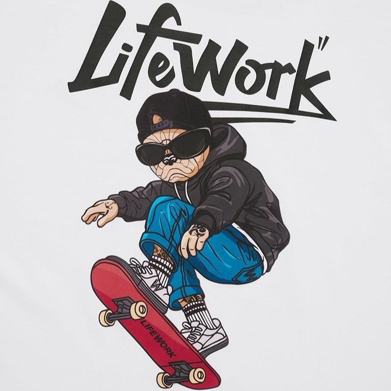  Áo thun Life Work [Unisex] - Clover Board Hip Dog - LW262TS453 