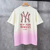  Áo Thun New Era - [Unisex] NY Yankees EST.1903 Gradient Cream/Pink T-shirt 