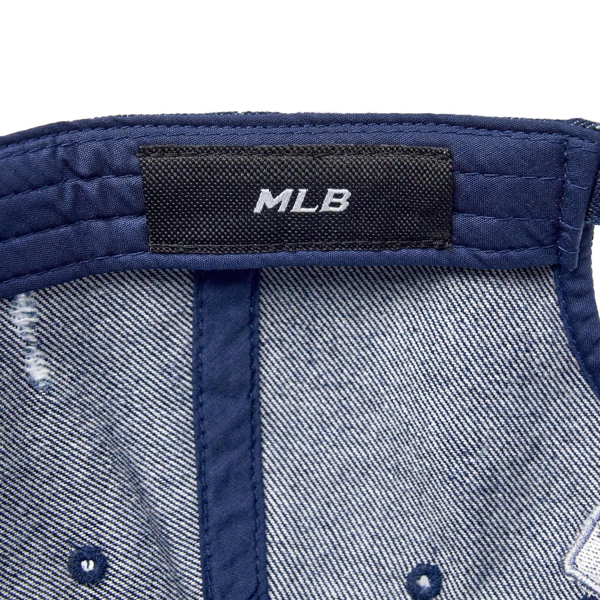  Nón MLB Korea - [Unisex] Vintage Destroyed Denim NY - 3ACPV195N-50NYL 