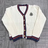  Áo Cardigan Len Nội Địa Hàn Freesize Màu Trắng 