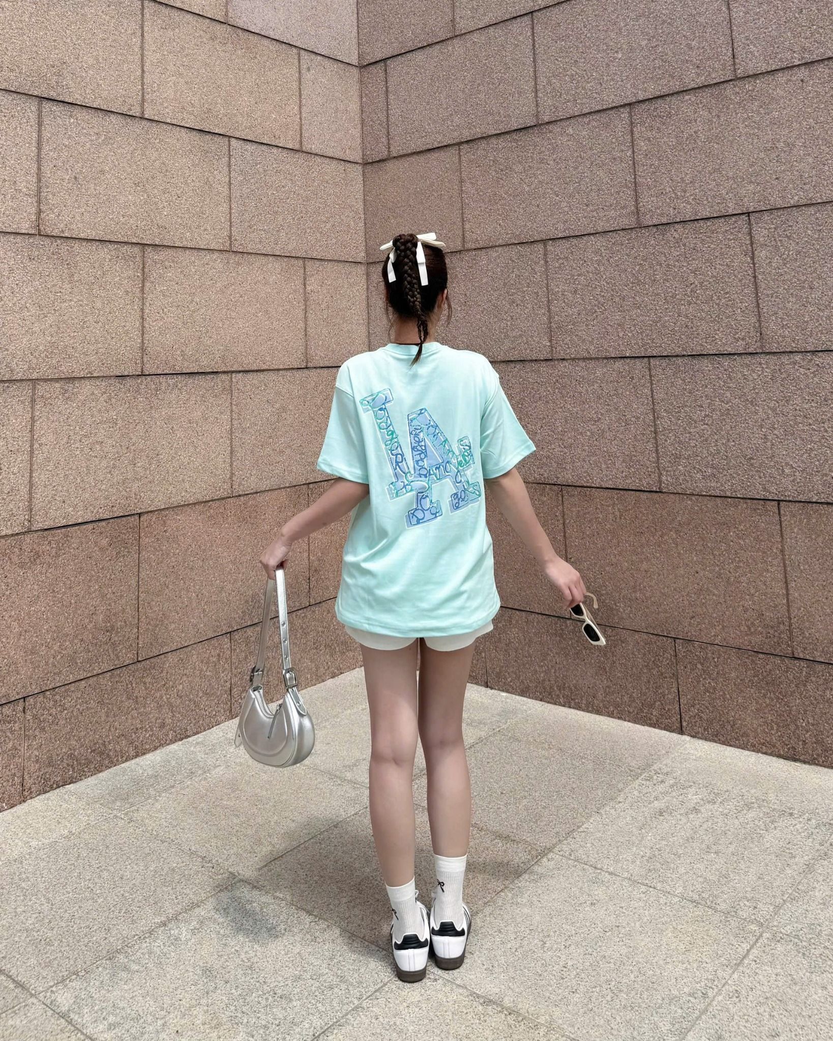  Áo Thun New Era - [Unisex] LA Dodgers Paisley Logo Mint - 13332214 